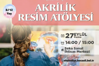 Çocuklar İçin Akrilik Resim Atölyesi