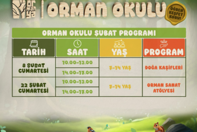 Ormanya Orman Okulu Şubat Ayı Programı