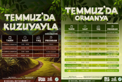 Temmuz Doğa Etkinlikleri